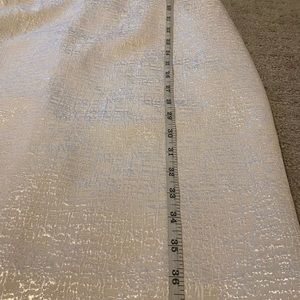 LOFT white & silver dress size 6